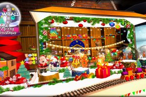 圣诞节雪球泡泡 Merry Christmas Snowball Bubble