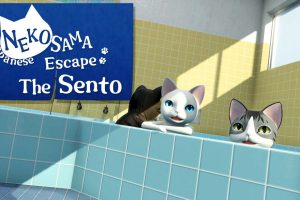 Japanese NEKOSAMA Escape The Sento